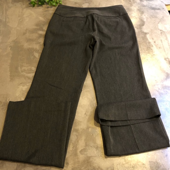 Express Editor Low Rise Dress Pant Slacks CHARCOAL BLACK - Picture 7 of 9